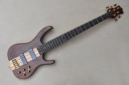 Flyoung Bass Guitar – 24 - Fret Walnut Body with Rosewood Fingerboard for Home - Schooling, Professional Performance, and Beginners - ZAMAR AUDIO SOLUTIONS