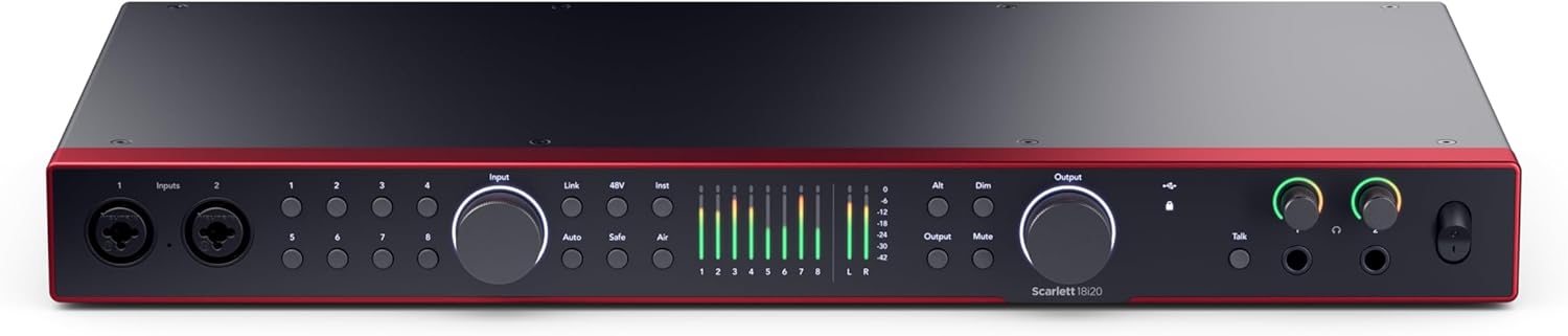 Focusrite Scarlett 18i20 4th Gen — 26‑in/26‑out USB Audio Interface - ZAMAR AUDIO SOLUTIONS