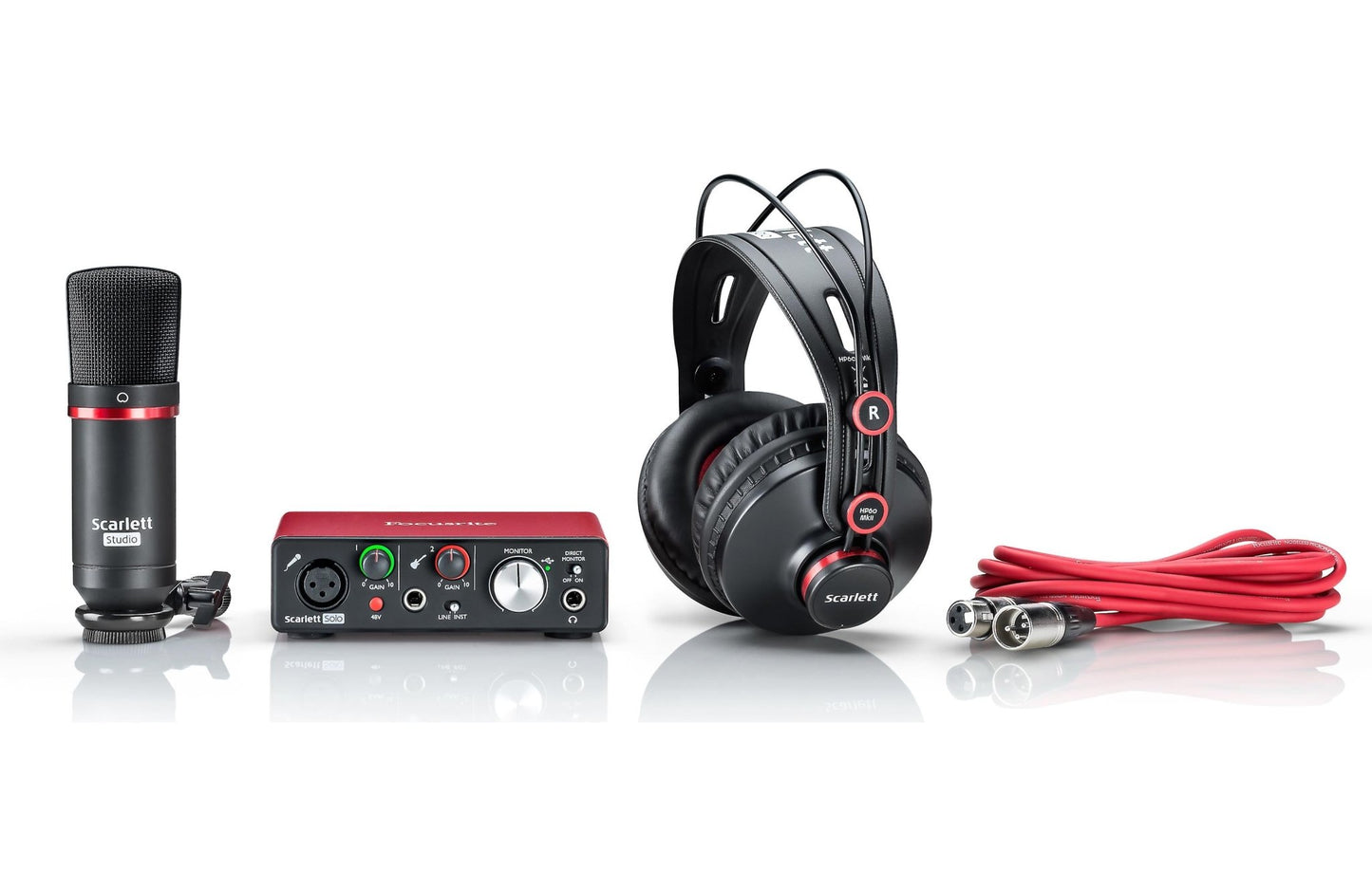 Focusrite Scarlett Solo Studio 3rd Gen USB audio interface bundle with mic and headphones — Zamar Kenya