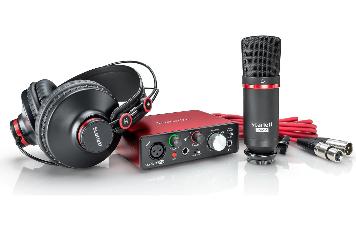 Focusrite Scarlett Solo Studio 3rd Gen USB audio interface bundle with mic and headphones — Zamar Kenya