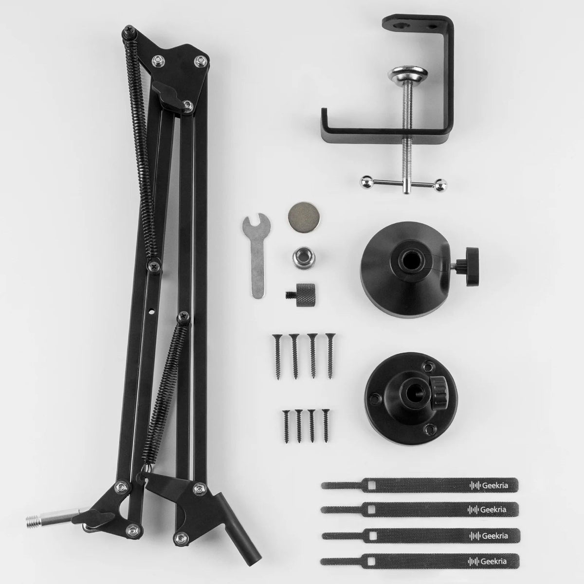 Geekria Microphone Arm Stand – Adjustable Boom Stand for Rode PodMic, NT-USB, NT1-A, NT1, and Other Standard Microphones - ZAMAR AUDIO SOLUTIONS