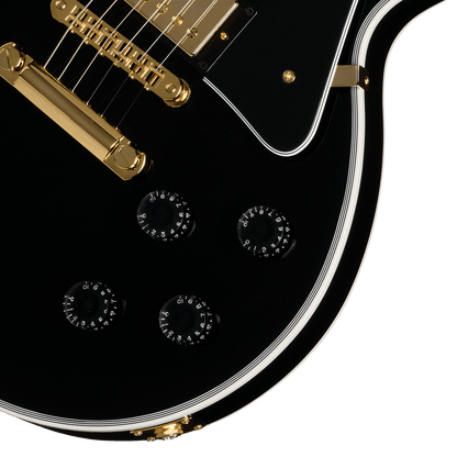 Gibson Les Paul Custom Kenya dual humbucker pickups with gold hardware and multi-ply binding