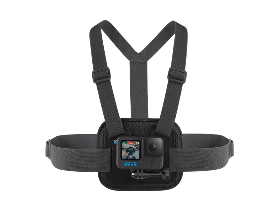 GoPro chest mount Chesty worn during outdoor adventure