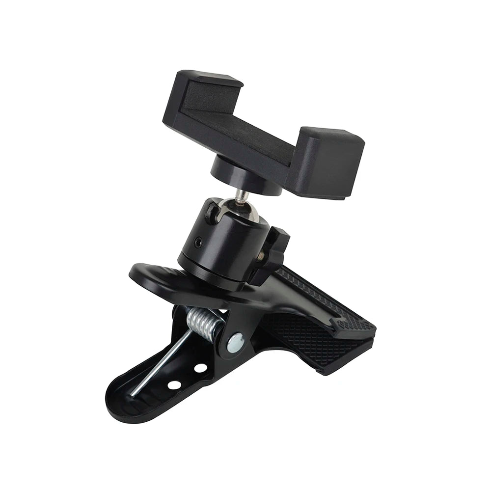 Guitar Head Clip Mobile Phone Holder Stand – Black Metal & Sponge Support for Lyrics, Sheet Music & Street Singing - ZAMAR AUDIO SOLUTIONS