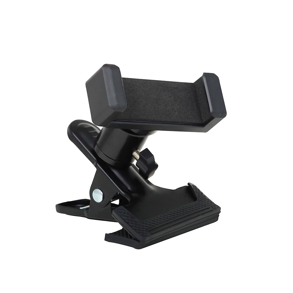Guitar Head Clip Mobile Phone Holder Stand – Black Metal & Sponge Support for Lyrics, Sheet Music & Street Singing - ZAMAR AUDIO SOLUTIONS