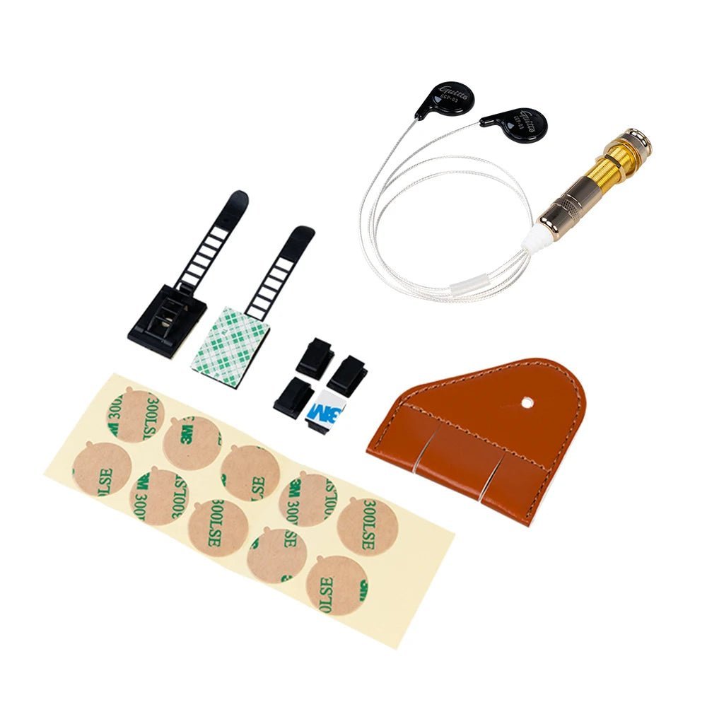 Guitto Ggp-03 2-in-1 Microphone Pickup – Professional Piezo Contact Pickup for Guitar, Violin, Banjo, Mandolin, Ukulele - ZAMAR AUDIO SOLUTIONS