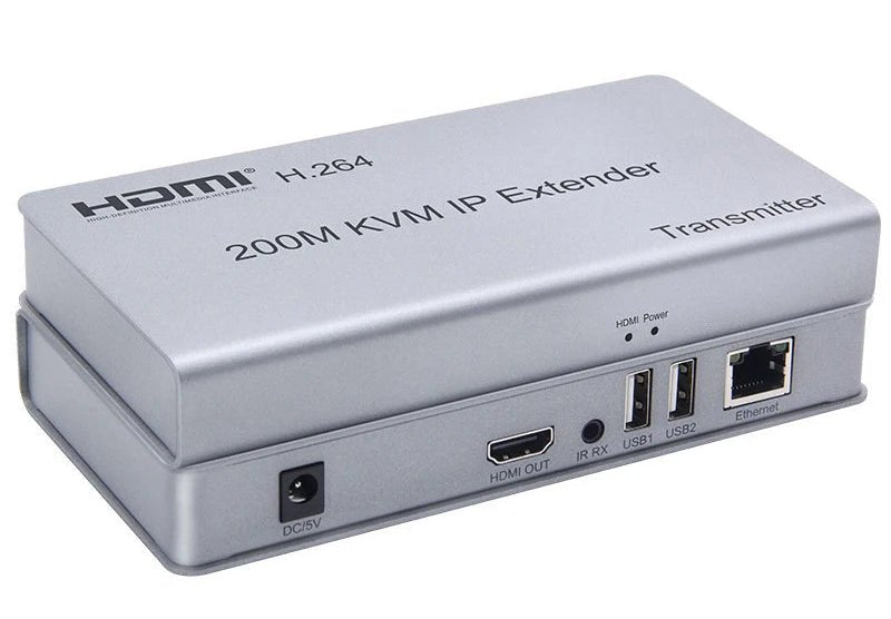 H.264 200m HDMI KVM IP Extender Over RJ45 Ethernet – Video Converter Transmitter and Receiver with USB Keyboard/Mouse Support - ZAMAR AUDIO SOLUTIONS