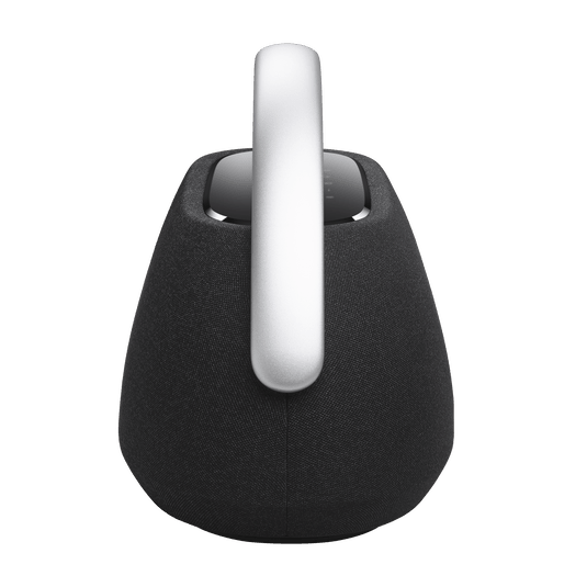 Harman Kardon Go Play 3 Kenya black speaker left side view showing curved body and silver handle