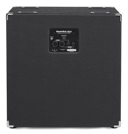 Hartke HD410 bass cabinet Kenya — rear view showing input panel, Speakon and 1/4-inch jacks, textured vinyl