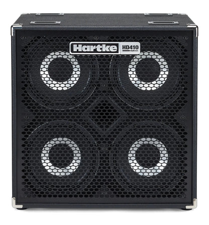 Hartke HD410 bass cabinet Kenya — straight-on front view with steel grille and HyDrive badge