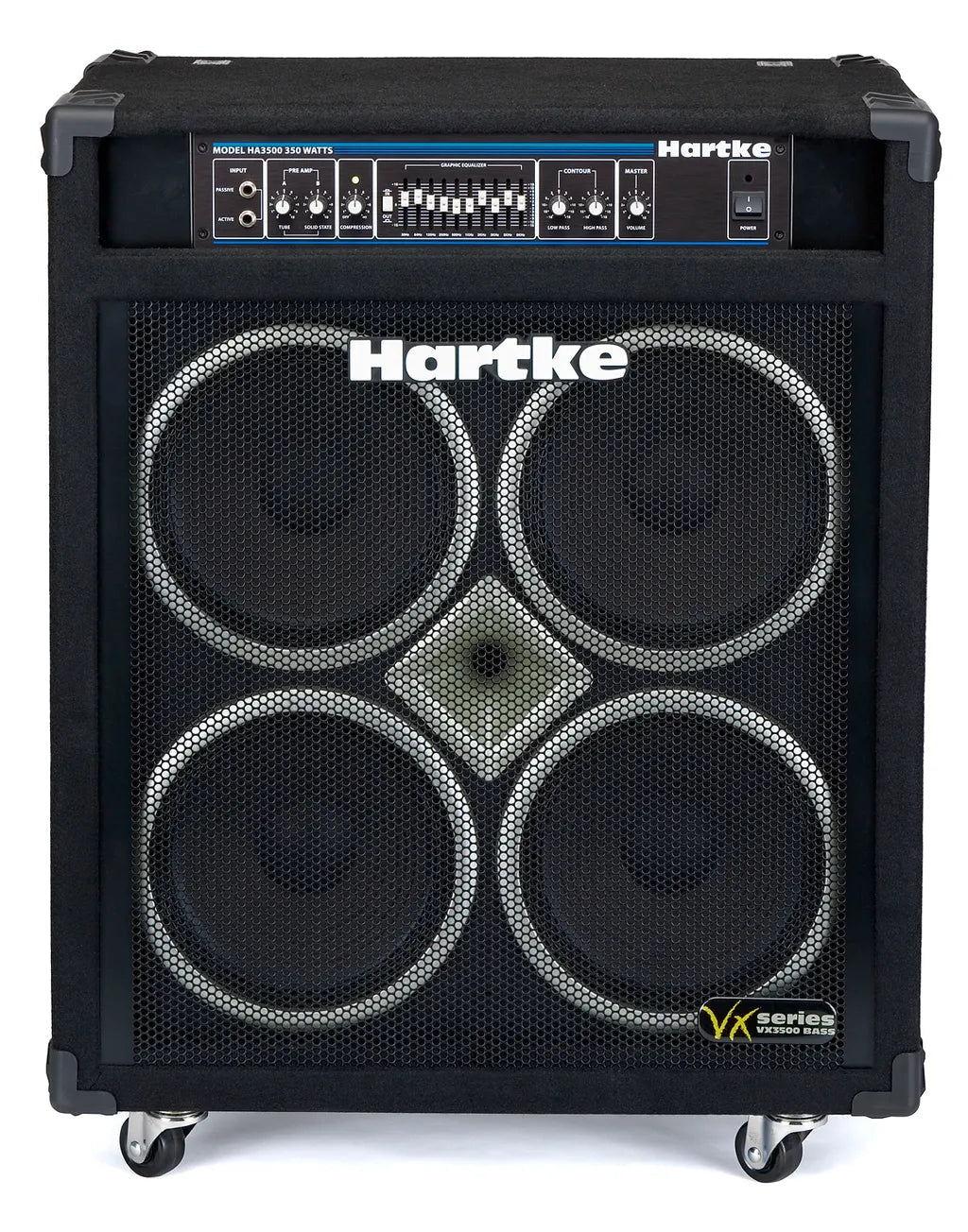 Hartke VX3500 4×10″ 350‑Watt Bass Combo Amplifier — Hybrid Tube/Transistor Preamp, Punchy Bass Tone - ZAMAR AUDIO SOLUTIONS