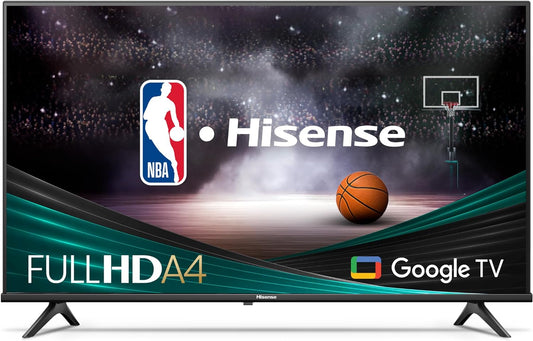 Hisense 32A4KEN Kenya front view showing Full HD A4 Google TV branding on frameless LED screen