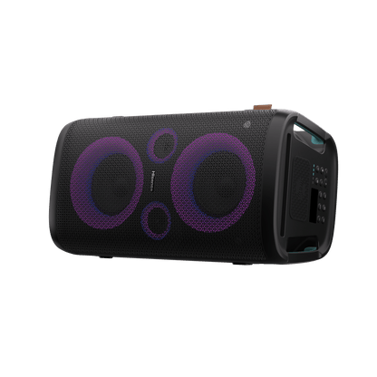 Hisense Party Rocker HP100 portable speaker side angle with LED display Kenya