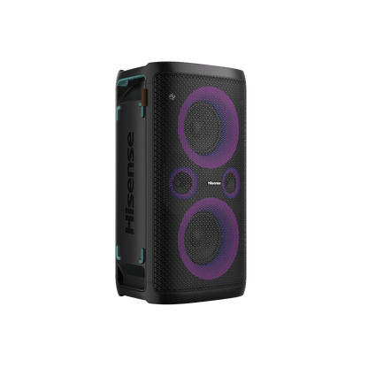 Hisense Party Rocker HP100 300W portable Bluetooth speaker front view Kenya