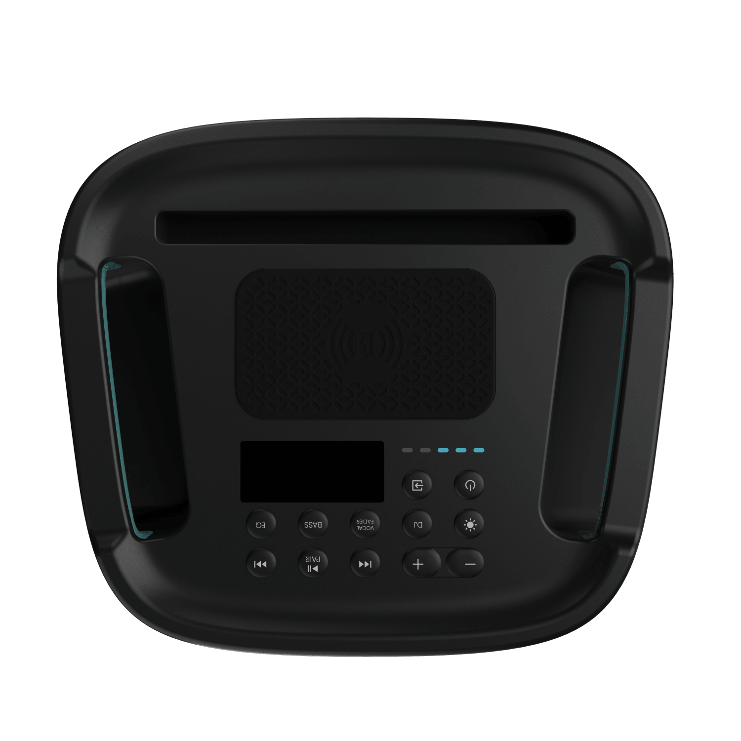 Hisense Party Rocker HP100 USB AUX Bluetooth connectivity ports close-up