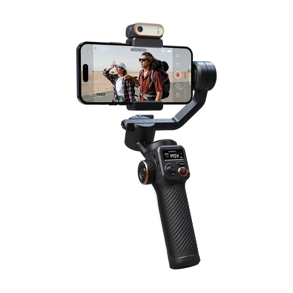 Hohem iSteady M6 Handheld Gimbal Stabilizer – Selfie Tripod for Smartphone, AI Magnetic Fill Light, Full Color Video Lights - ZAMAR AUDIO SOLUTIONS
