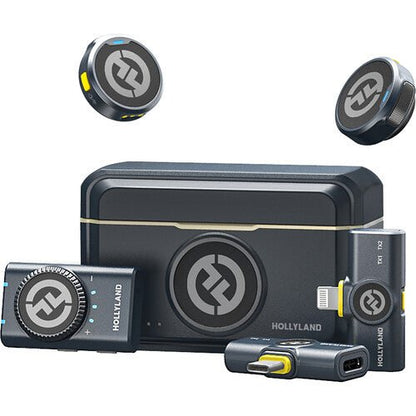 Hollyland Lark M2 Kenya full system with transmitters, charging case, Lightning and USB-C receivers