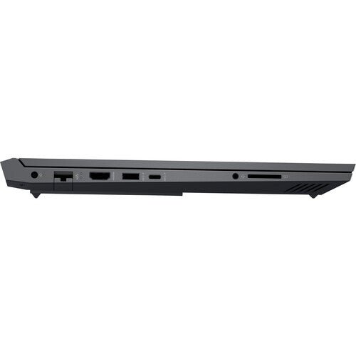 HP Victus 16 Kenya left-side port view showing HDMI, USB-A, USB-C, audio jack and SD card slo