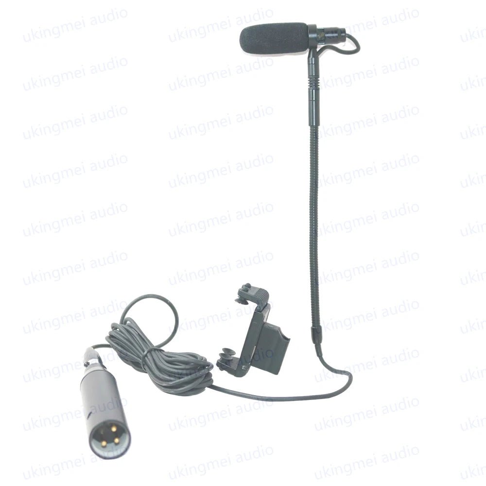 HTDZ TA3 Gooseneck Microphone – Condenser Mic for Violin, Viola, and Fiddle with AKG Bodypack Transmitter Compatibility - ZAMAR AUDIO SOLUTIONS