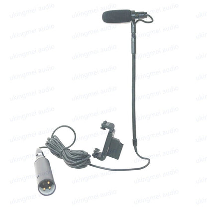 HTDZ TA3 Gooseneck Microphone – Condenser Mic for Violin, Viola, and Fiddle with AKG Bodypack Transmitter Compatibility - ZAMAR AUDIO SOLUTIONS