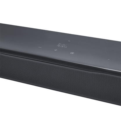 JBL Bar 1300 MK2 Kenya soundbar close-up showing top controls and front grille