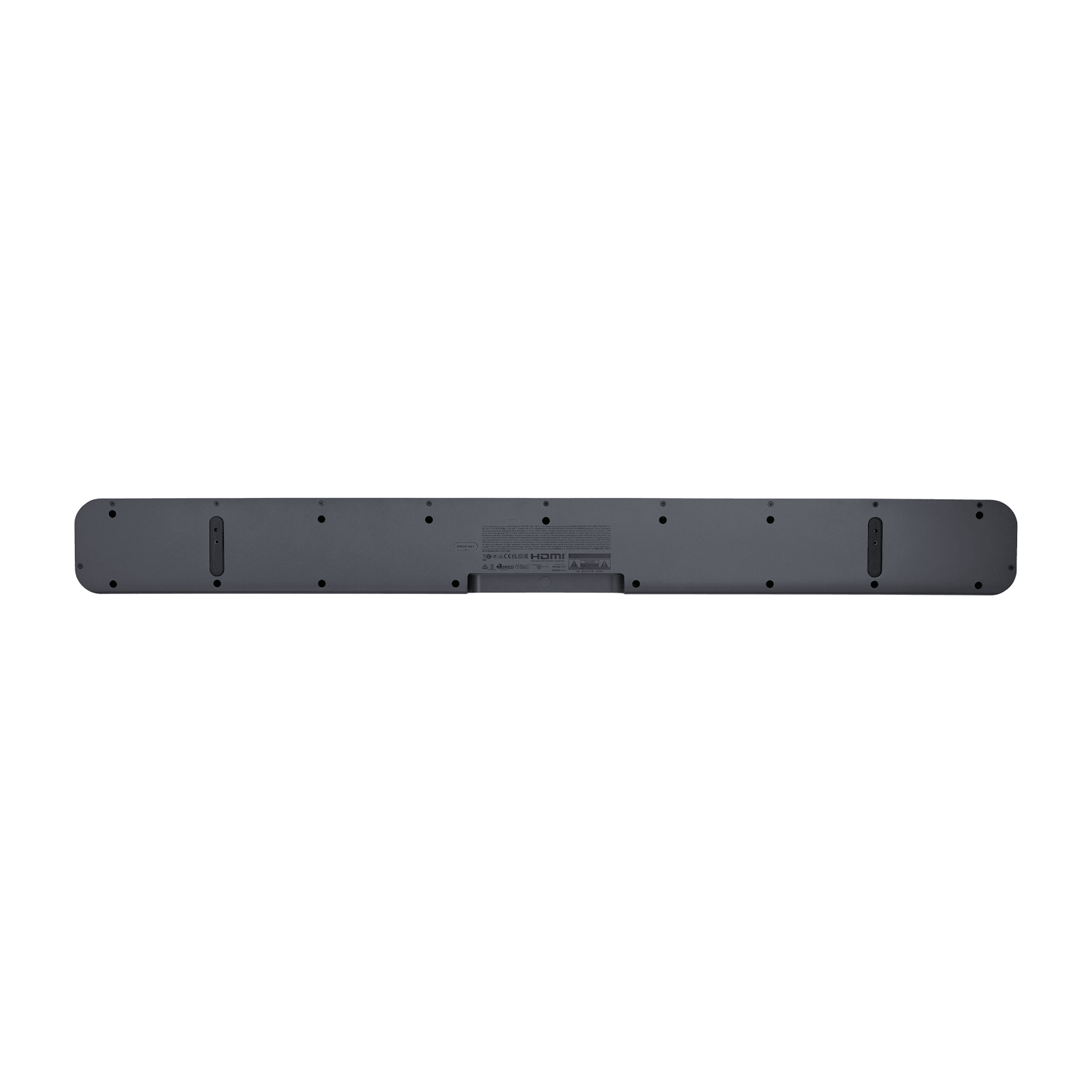JBL Bar 500 soundbar Kenya rear view showing HDMI eARC, optical, and USB port cluster on white background