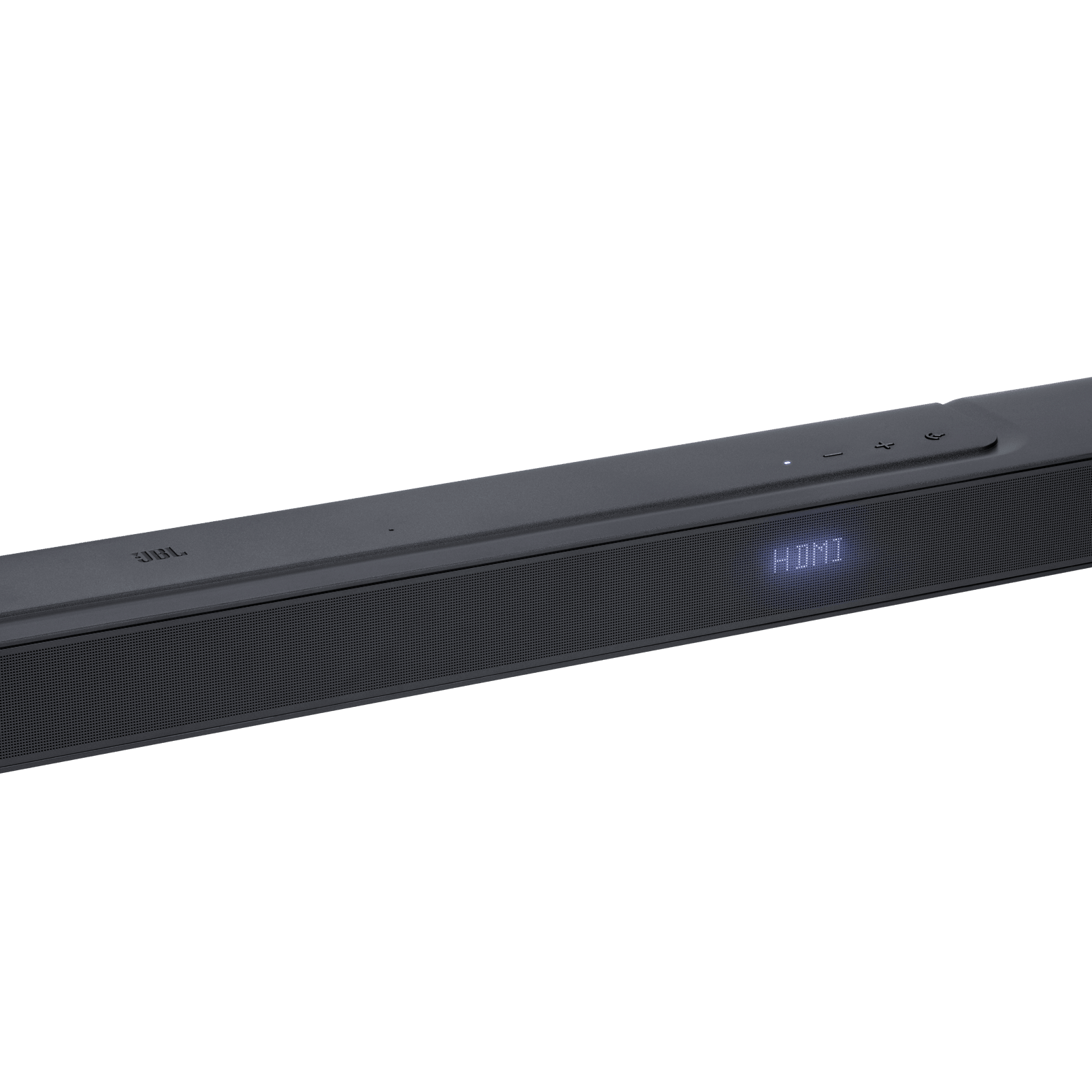 JBL Bar 500 soundbar Kenya close-up showing JBL logo, mesh grille, HDMI display indicator and top touch controls