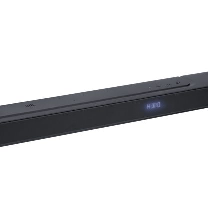 JBL Bar 500 soundbar Kenya close-up showing JBL logo, mesh grille, HDMI display indicator and top touch controls