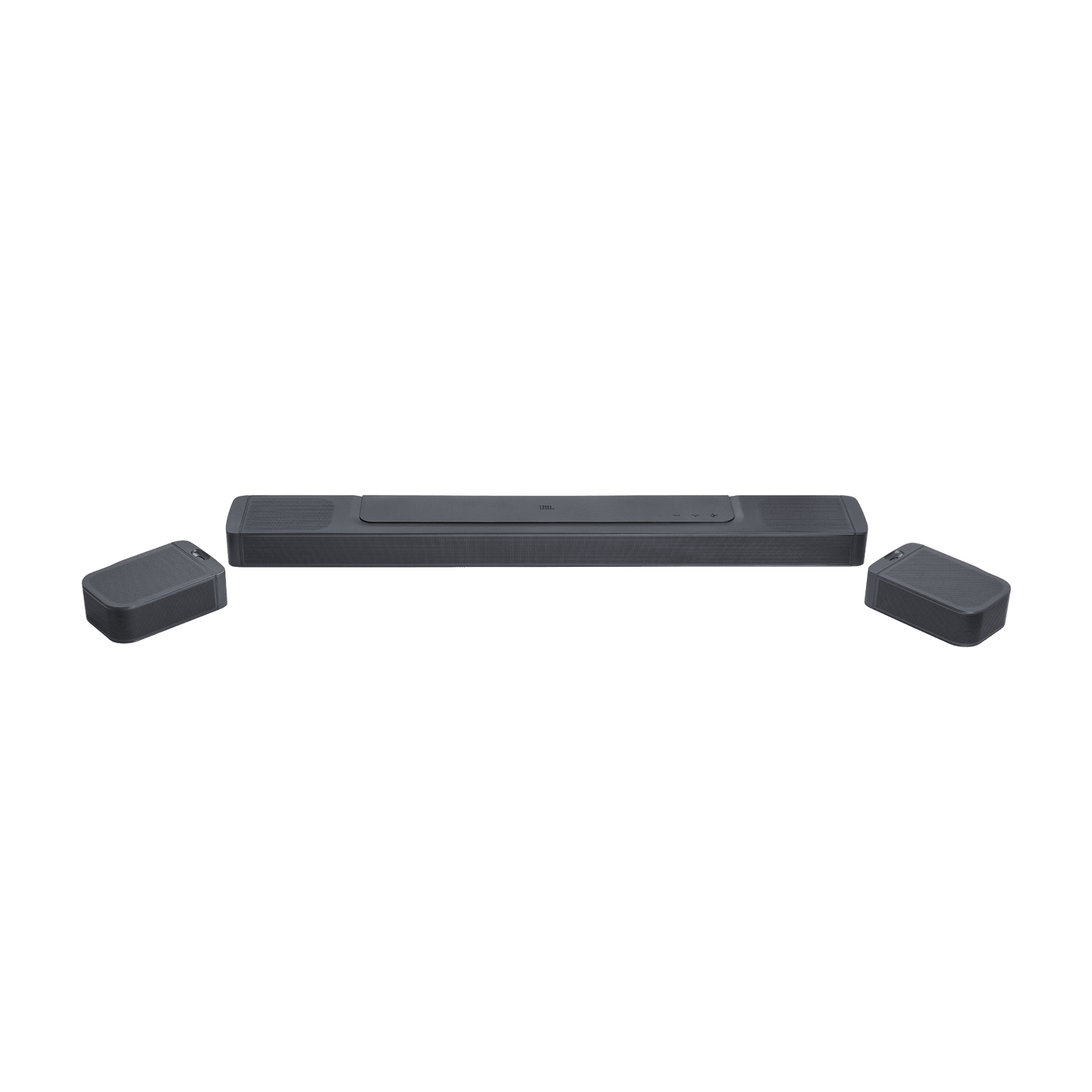 JBL Bar 1000 soundbar Kenya front view with detachable wireless surround speakers placed on left and right