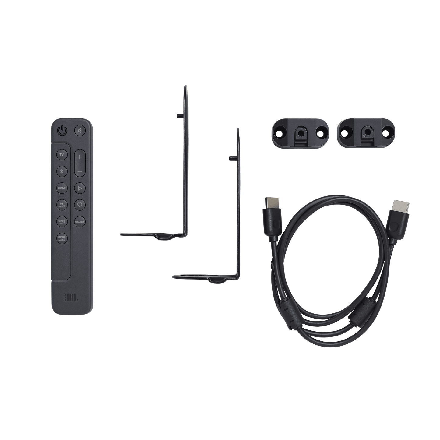 JBL Bar 1000 soundbar Kenya in-box accessories including remote control power cables and documentation
