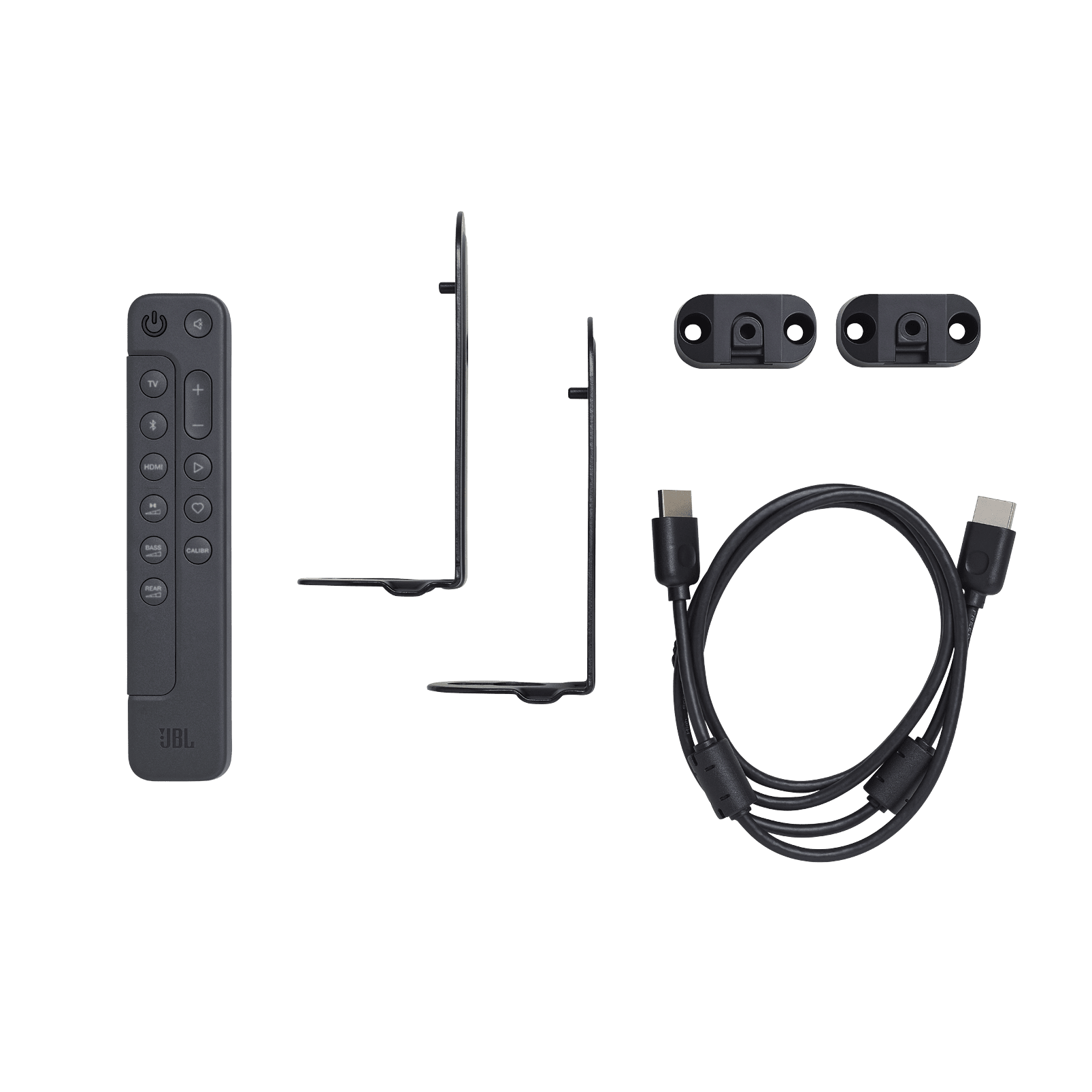 JBL Bar 1000 soundbar Kenya in-box accessories including remote control power cables and documentation