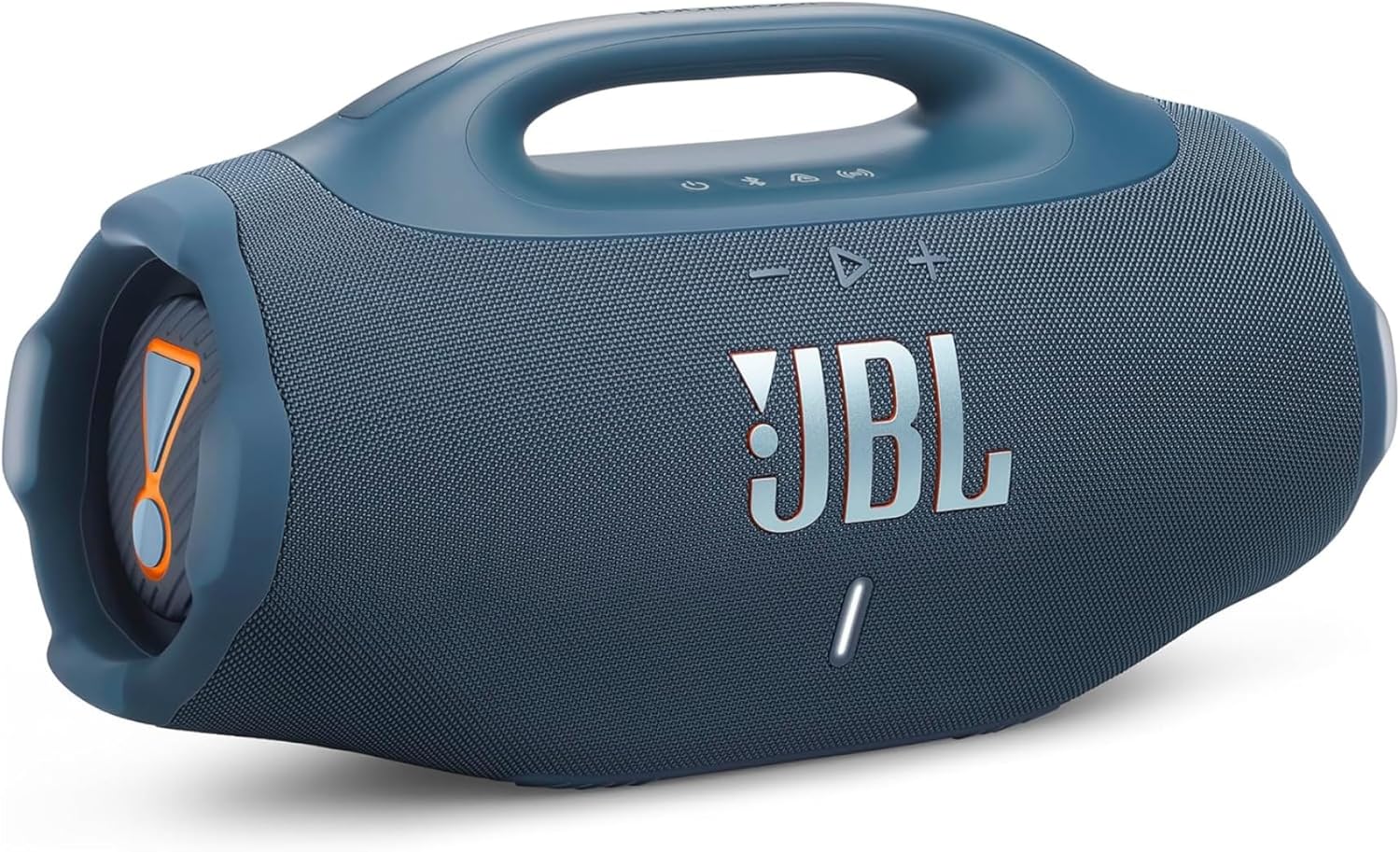 JBL Boombox 4 Kenya portable IP68 waterproof Bluetooth speaker front view in black