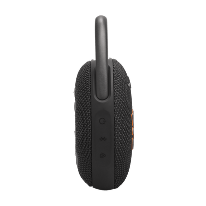 JBL Clip 5 Kenya side profile showing carabiner attachment and compact speaker body