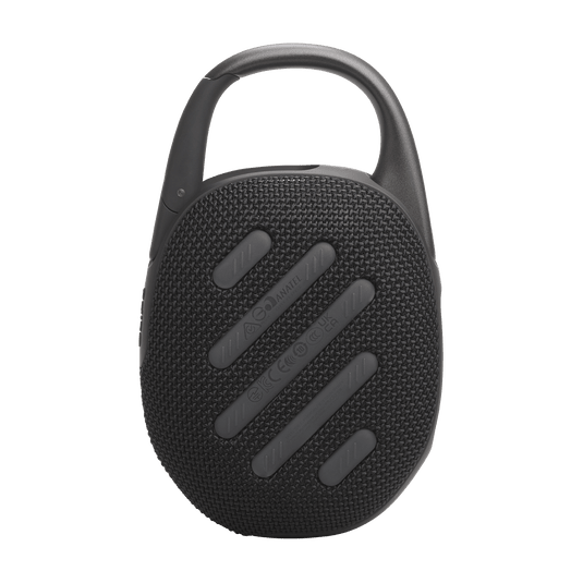 JBL Clip 5 Kenya side profile showing carabiner attachment and compact speaker body