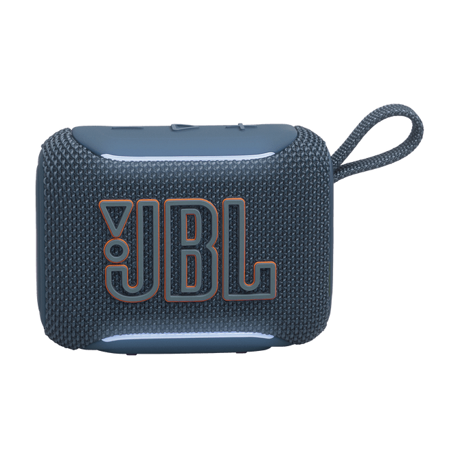 JBL Go 5 Bluetooth Speaker with edge lighting in black