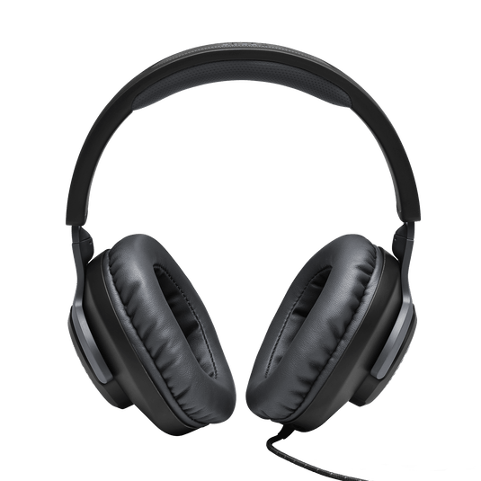 JBL Quantum 100 wired gaming headset side profile showing headband and ear cup design