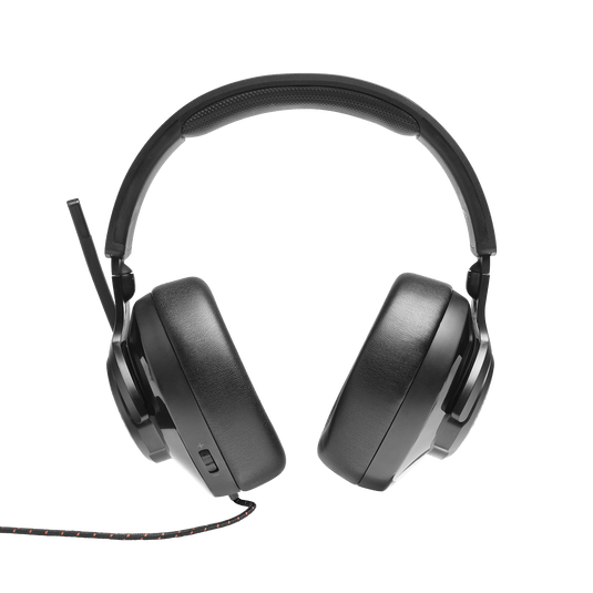 JBL Quantum 300 gaming headset side profile showing memory foam cushions