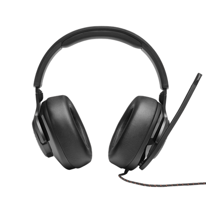JBL Quantum 300 gaming headset side profile showing memory foam cushions