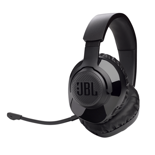 JBL Quantum 350 wireless gaming headset front view with detachable boom mic, available in Kenya