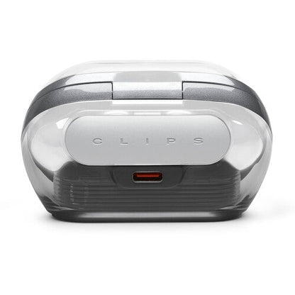 JBL SoundGear Clips Kenya charging case rear view showing the charging port