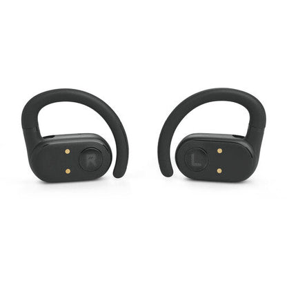 JBL Soundgear Sense earbuds Kenya, pair of black earbuds showing the inner speaker sides.