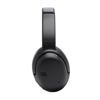 JBL Tour One M2 Kenya side profile view showing ear cup depth, JBL logo and slim headband arc