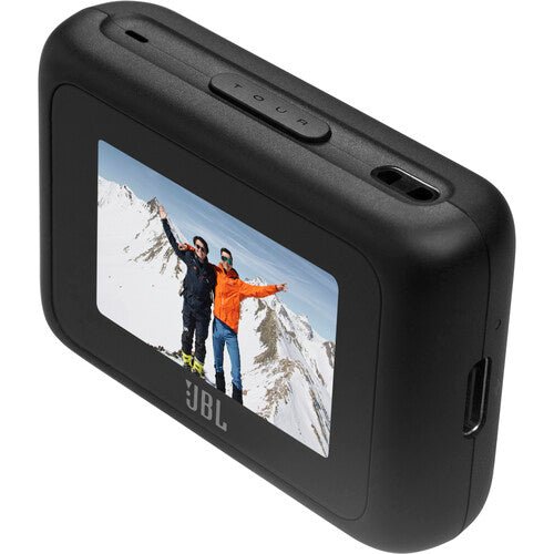 JBL Tour One M3 Smart TX Kenya transmitter angled from the right side with controls and ports