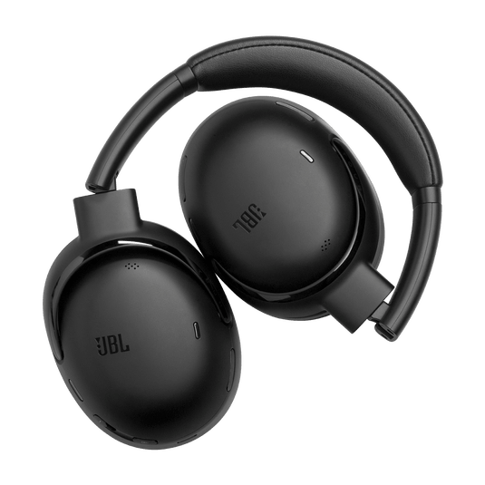 JBL Tour One M3 side profile showing foldable hinge and JBL-branded ear cup, black, Kenya