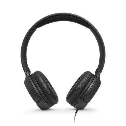 JBL Tune 500 Kenya front view showing both padded ear cups, headband arc, and flat tangle-free cable