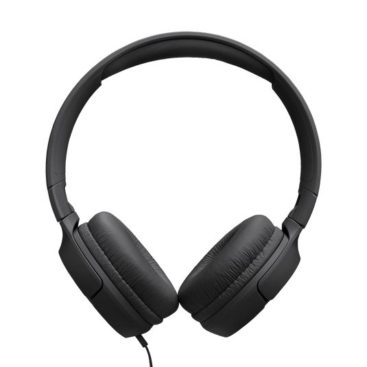 JBL Tune 520C Kenya black on-ear headphones front view showing both padded earcups and full headband arc