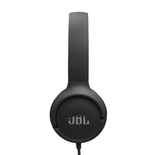 JBL Tune 520C Kenya black on-ear headphones side profile view opposite angle showing JBL logo on earcup