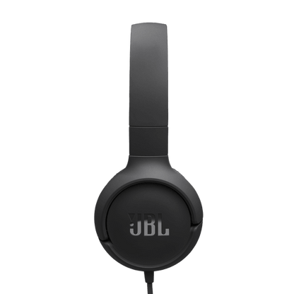 JBL Tune 520C Kenya black on-ear headphones side profile view opposite angle showing JBL logo on earcup