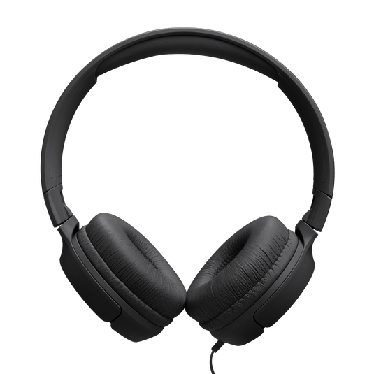JBL Tune 520C Kenya black on-ear headphones front view both earcups and headband arc on white background