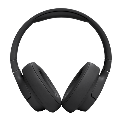 JBL Tune 720BT Kenya in black, front-facing view showing both padded earcups and full headband symmetrically